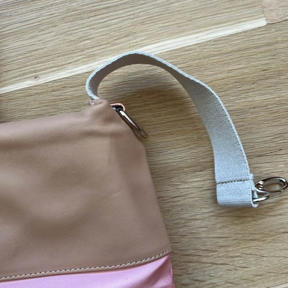 NWOT Dwell Studio Pink & Tan Diaper Bag with Changing Bag - Picture 5 of 12